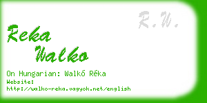 reka walko business card